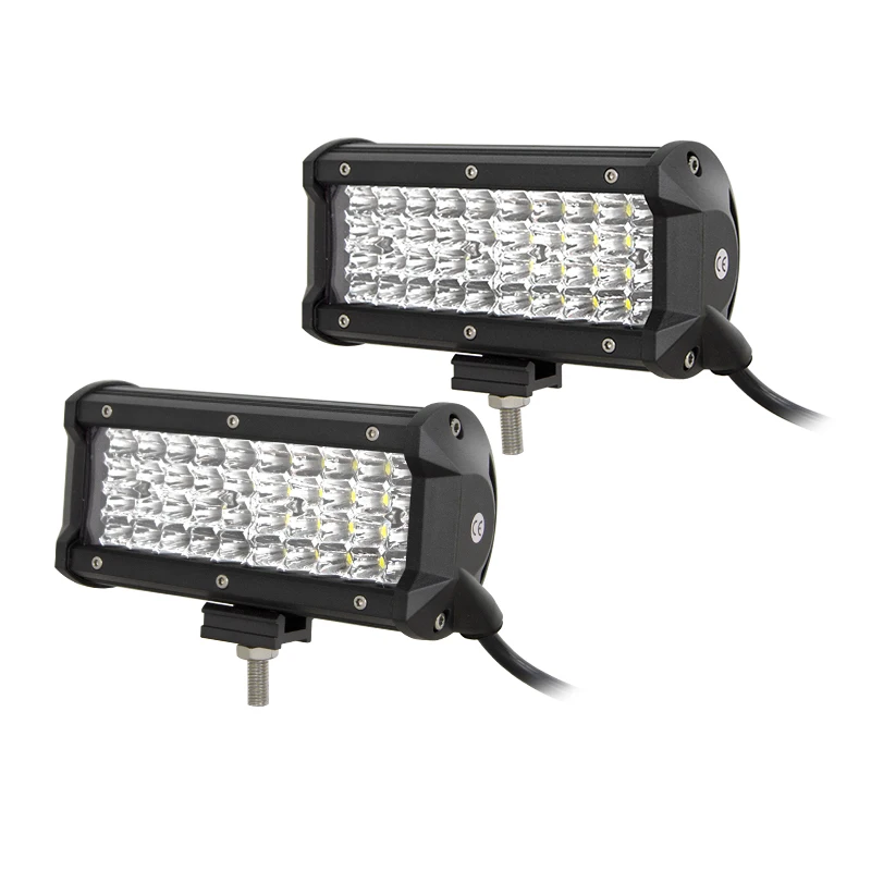 

RIGIDON 2PCS 4-Row 7INCH 120W Spot Light LED Work Light Car Headlight for Jeep Offroad 4x4WD SUV UTE ATV Fog Light Truck Light