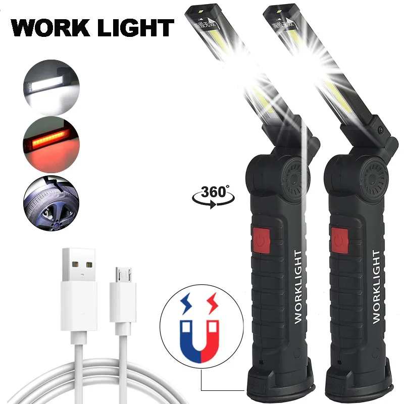Светодиодный фонарик с 5 режимами водонепроницаемый рабочий светфонарь со