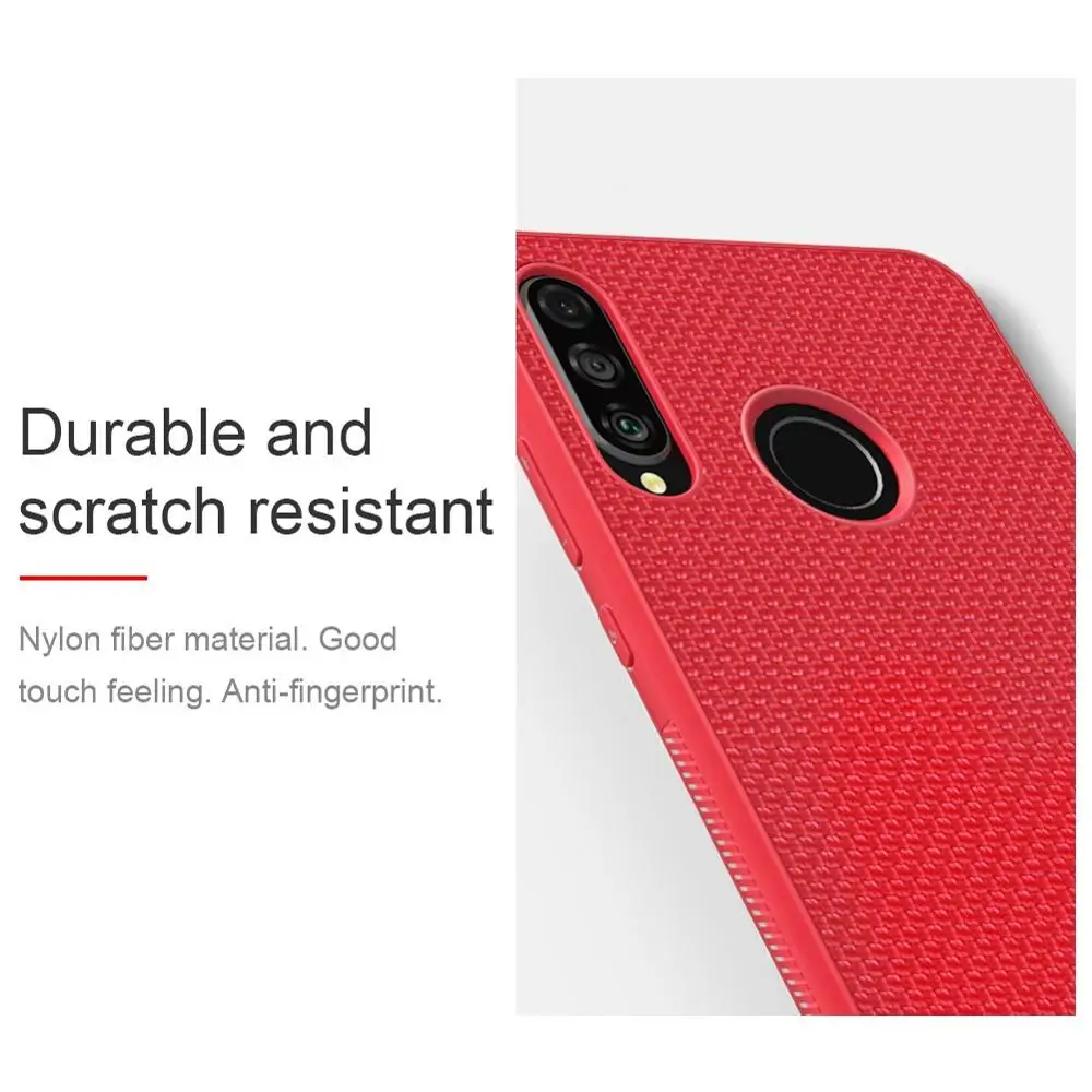 Нейлоновый Текстурированный чехол для смартфона Huawei P30 Lite Оригинальный Стильный