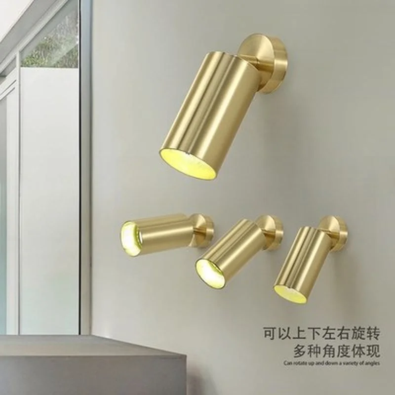 Золотой современный потолочный светильник нейтральное белое освещение ТВ фон