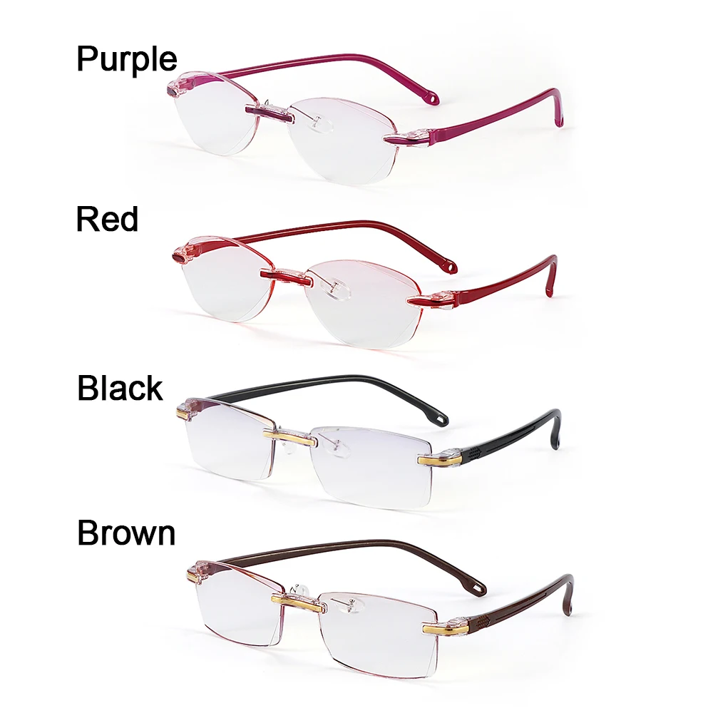 Очки для чтения без оправы мужчин и женщин аксессуар с защитой от сисветильник