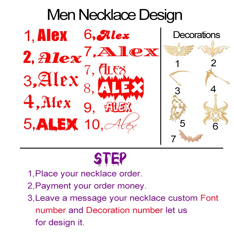 Custom Name Necklace for Men Personalized Stainless Steel Gold Hip Hop Old English Design Statement  Jewelry
