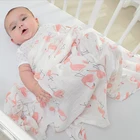 1 шт.компл. одеяло для новорожденных 100% Хлопок мультяшный рисунок многофункциональный чехол для детской коляски полотенце детское муслиновое одеяло пеленка