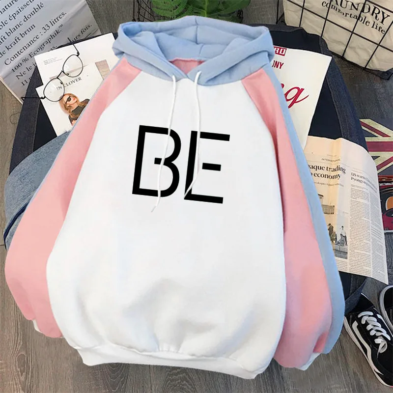 

Kpop Bangtan Boys New Album Let Life Go on Oversized Hoodie Harajuku Letter Printing Sweatshirt Women