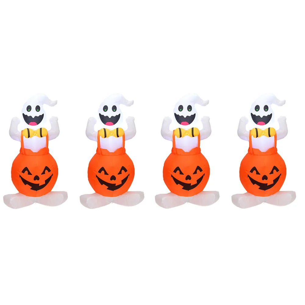 

1.2m Halloween pumpkin ghost inflatable model Halloween decoration holiday party props outdoor garden pumpkin ghost ornaments