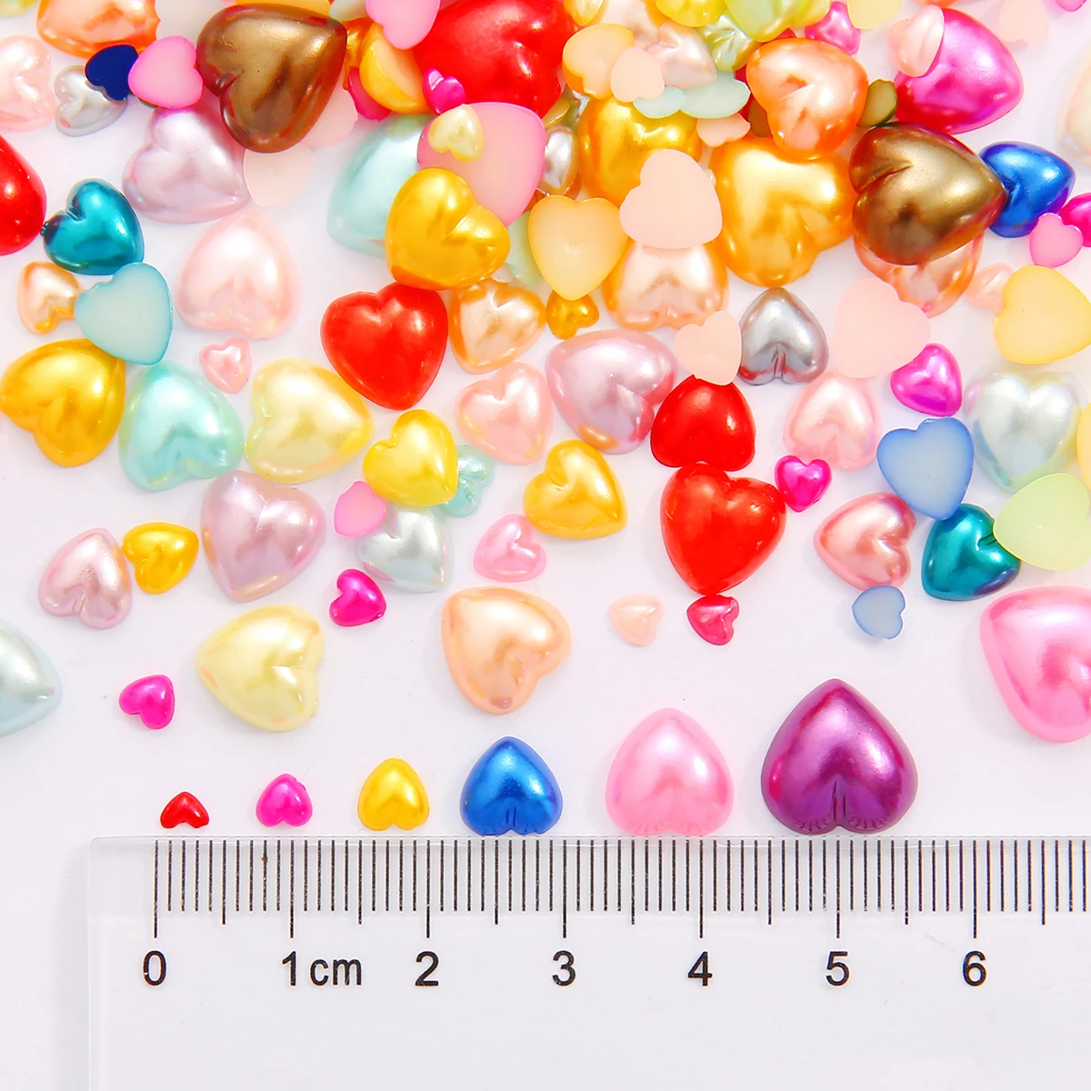 Бусины из АБС-пластика с плоской задней стороной 3-12 мм