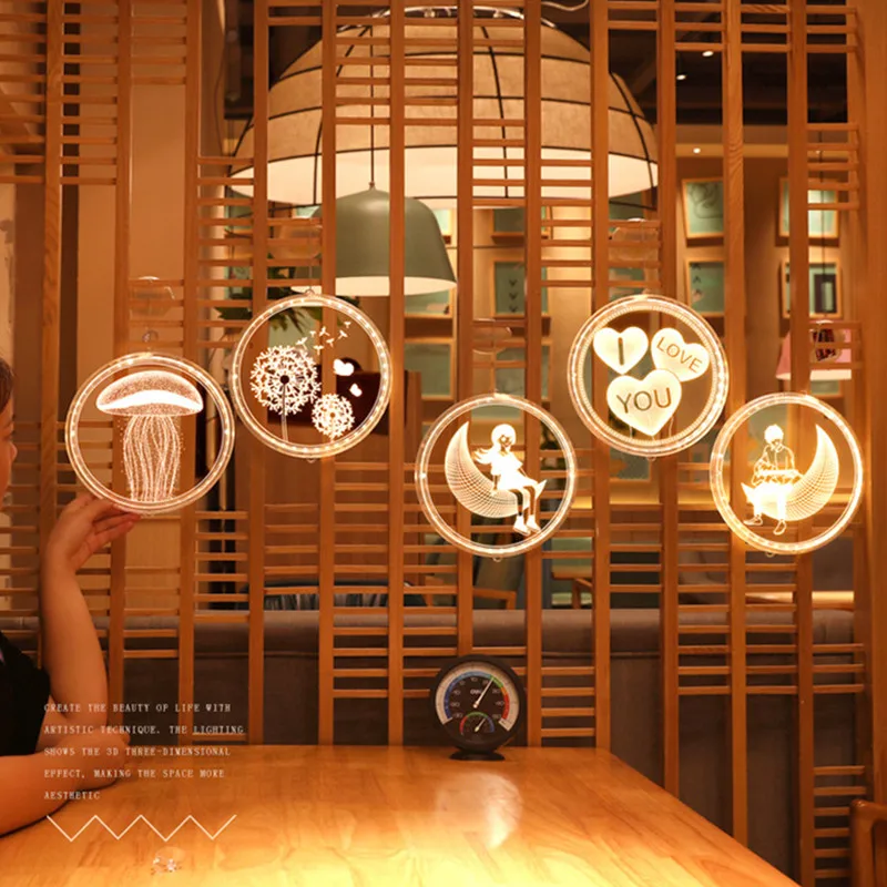 Популярный подарок на День святого Валентина для подруги 3D ночной Светильник