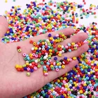 Набор разноцветных стеклянных бусин 234 мм для одежды, аксессуары сделай сам, браслет сделай сам, ювелирные изделия для женщин, маленькие бусины ручной работы