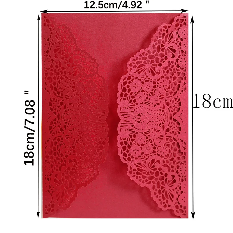 10 шт. кружевные Пригласительные открытки с лентой и цветок Лазерная резка | Дом