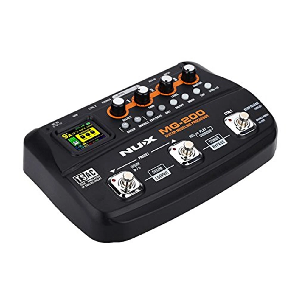 НУКС MG 200 Гитарный процессор мульти для создания спецэффектов 55 эффекты 70 секунд