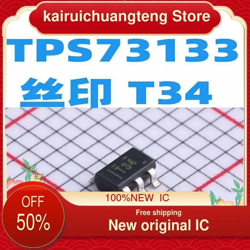 

10-200PCS TPS73133DBVR T34 SOT23-5 nuevo original