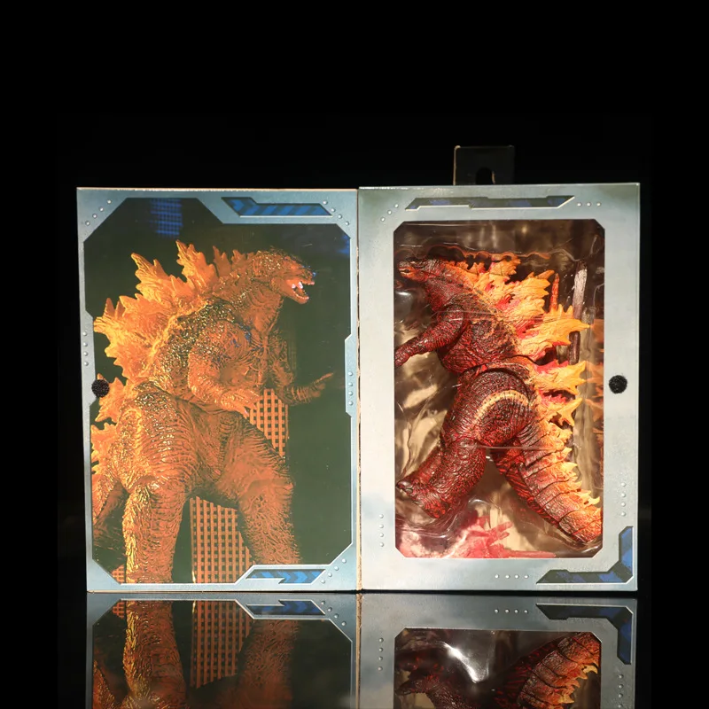 

NECA Nuclear Power Injection Energy Fire Burning Godzilla Action Figure Hand Made Model Fury Monster Dinosaur Joint Movable
