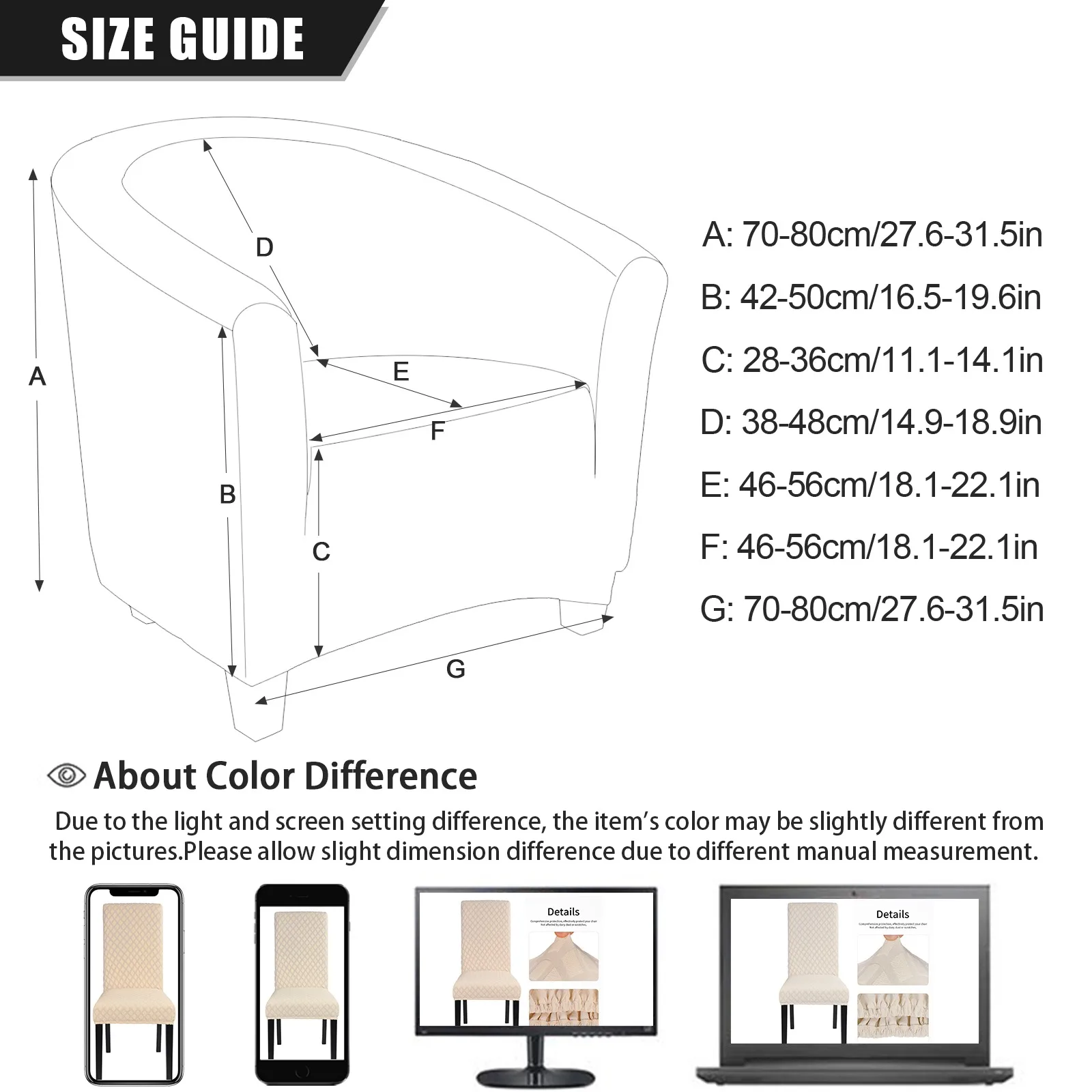 

1pc Elastic Bathtub Armchair Sofa Cover Dustproof Protector Washable Furniture Slipcover Quality Hotel Home Polyester Seat Cover