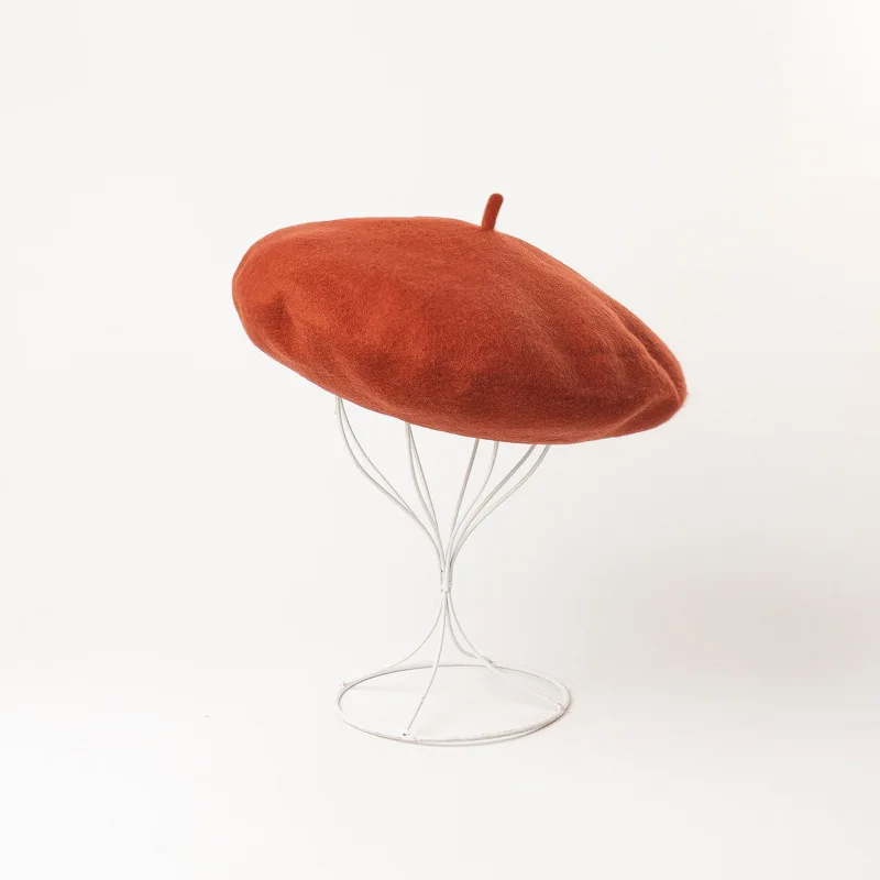 

Large Big Size Wool Beret Autumn Winter Hats For Women Painter Cap Fashion Warm Women Hat Beret Female Vintage Bonnet