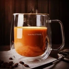 Термостойкая стеклянная чашка с двойными стенками, пивная кофейная чашка, креативная пивная кружка ручной работы, чайная чашка, стеклянная чашка для виски, посуда для напитков