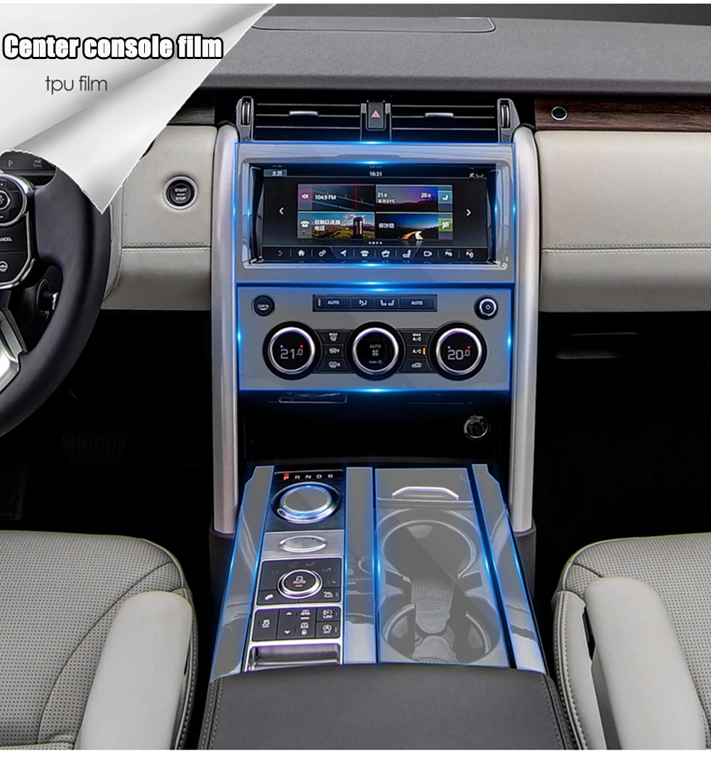 Для Land Rover Дискавери 5 4 L462 LR5 LR4 Дискавери Спорт автомобиль центральная консоль Шестерня пленка Центральная AC навигация протектор ТПУ пленка