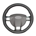 Искусственная кожа Чехол рулевого колеса автомобиля для Ford Focus ST 2005-2010 фокус RS 2005-2011 фокус 3 2005 2006 2007 2008 2009 2010