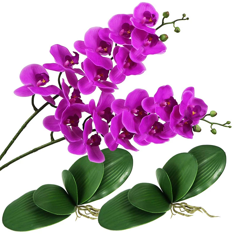 

Artificial Orchid Flowers 38" Super Large Phalaenopsis Flower Real Touch Butterfly Orchid for Wedding Party Office Home Decor