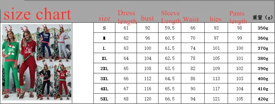 

New Christmas Costume Women Pajamas Winter Long Sleeve Shirt Plaid Home Service Xmas Letter Two Piece Suit Comfortable Sleepwear