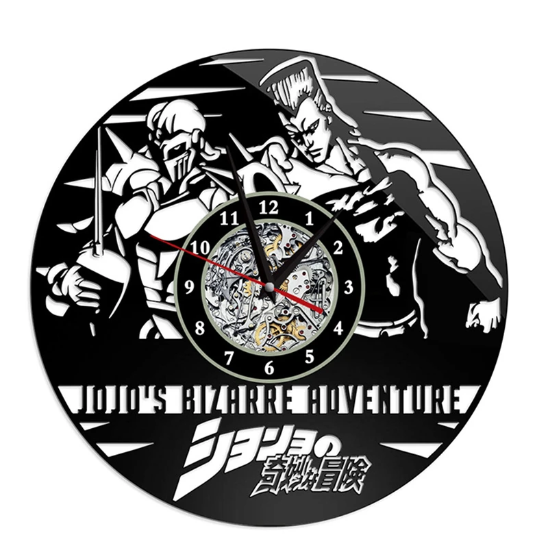 

JoJo Bizarre Adventure Cosplay Creativity Wall Clock Clock Crafts Anime Adult COS Home Decorations Halloween Christmas Party