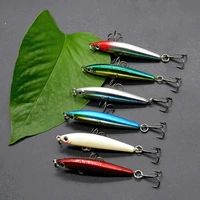 1pcs mini 5cm 4g minnow pencil fishing lure with hook hard bait isca artificial wobbles slow sinking lifelike baits high quality