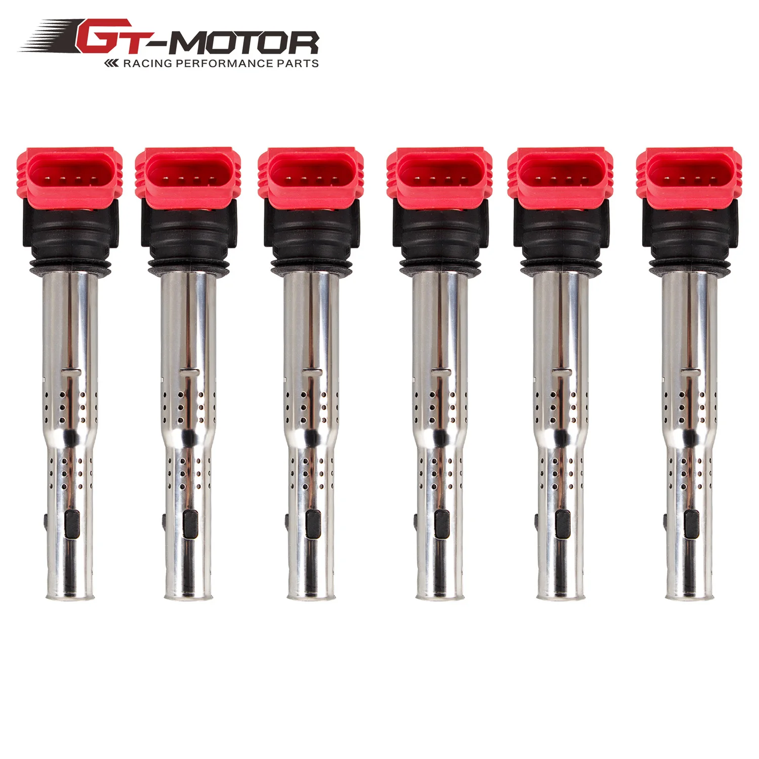 

6 шт./компл. Автомобильная Катушка зажигания для VW Jetta Golf Passat Tiguan CC Audi OEM NO. 06E905115 ABCDE 07K905715F без логотипа