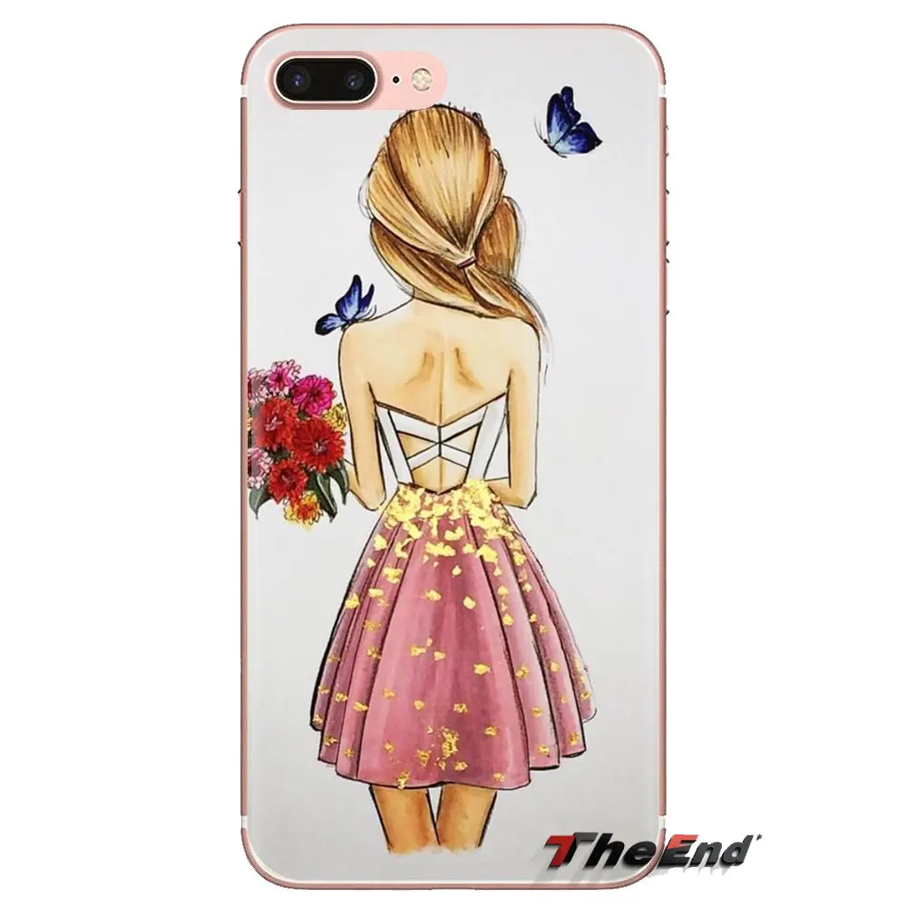 Для похода по магазинам девушка прозрачный чехол из термопластичного