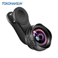 tokohansun professional hd camera lens kit 0 45x wide angle 15x macro lens mobile phone lens for iphone 6s 7 plus samsung