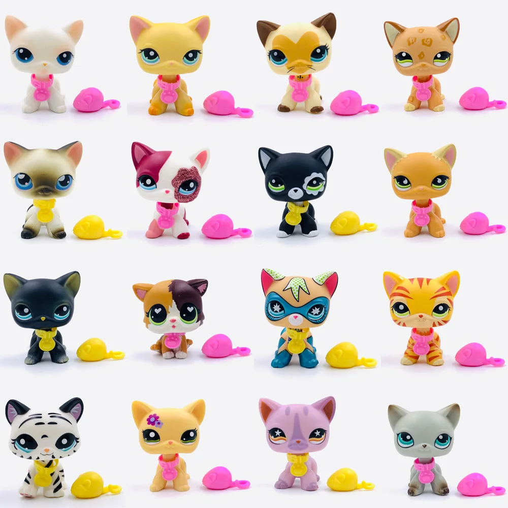 LPS редкая маленькая кошка из коллекции домашних животных котенок с короткой
