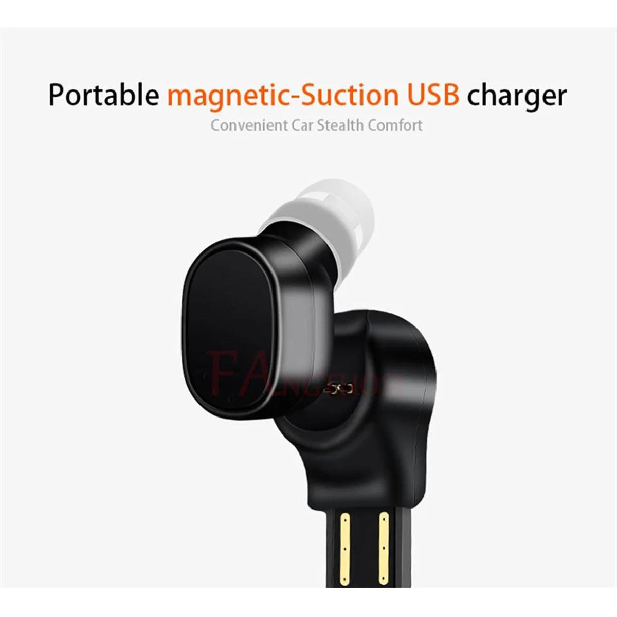 Мини автомобиль беспроводные наушники USB Магнитная Зарядка Bluetooth гарнитура бизнес автомобиля наушники с микрофоном для iPhone samsung