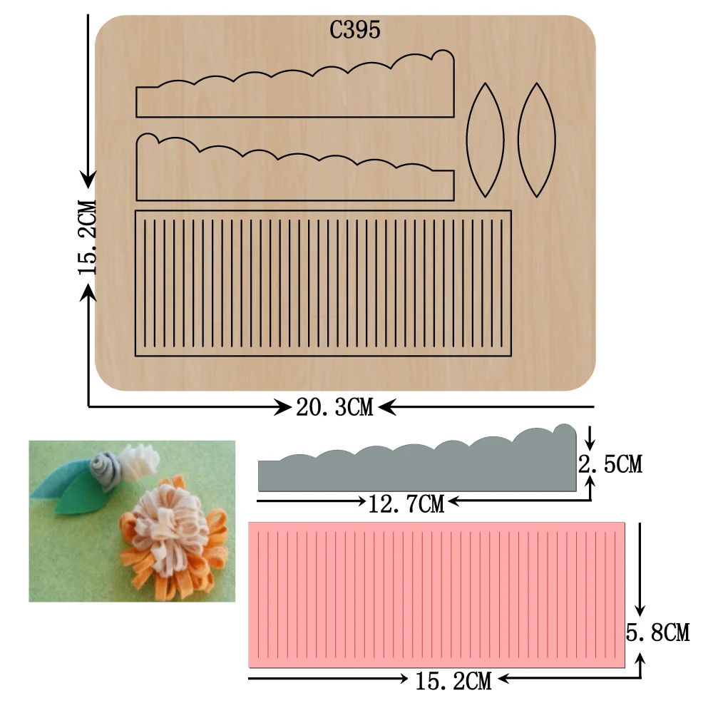 

New Flowers Wooden die Scrapbooking C395 Cutting Dies