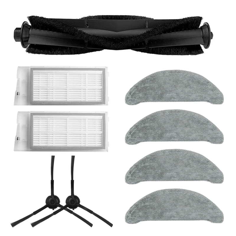 

9Pcs Mop Cloths Main Brush Side Brush HEPA Filter For ROIDMI EVE Plus Robot Vacuum Cleaner Spare Parts