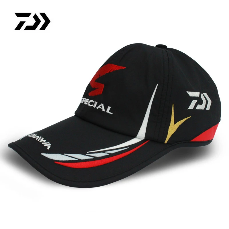 Бейсболка Daiwa Мужская регулируемая дышащая с логотипом шляпы для рыбалки | Спорт