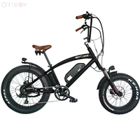 ce certificate fast speed long cycling range 20inch fat tire 48v powerful vintage electric bicycle