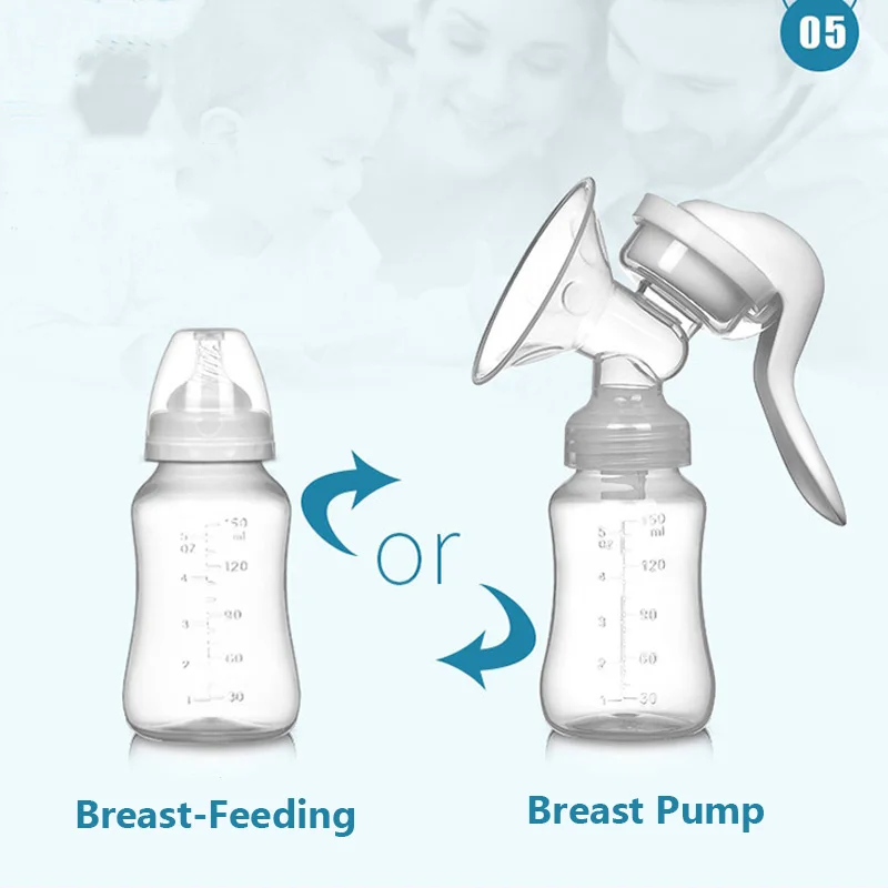 Молокоотсос MissAbigale мощный ручной молокоотсос для кормления ребенка 150