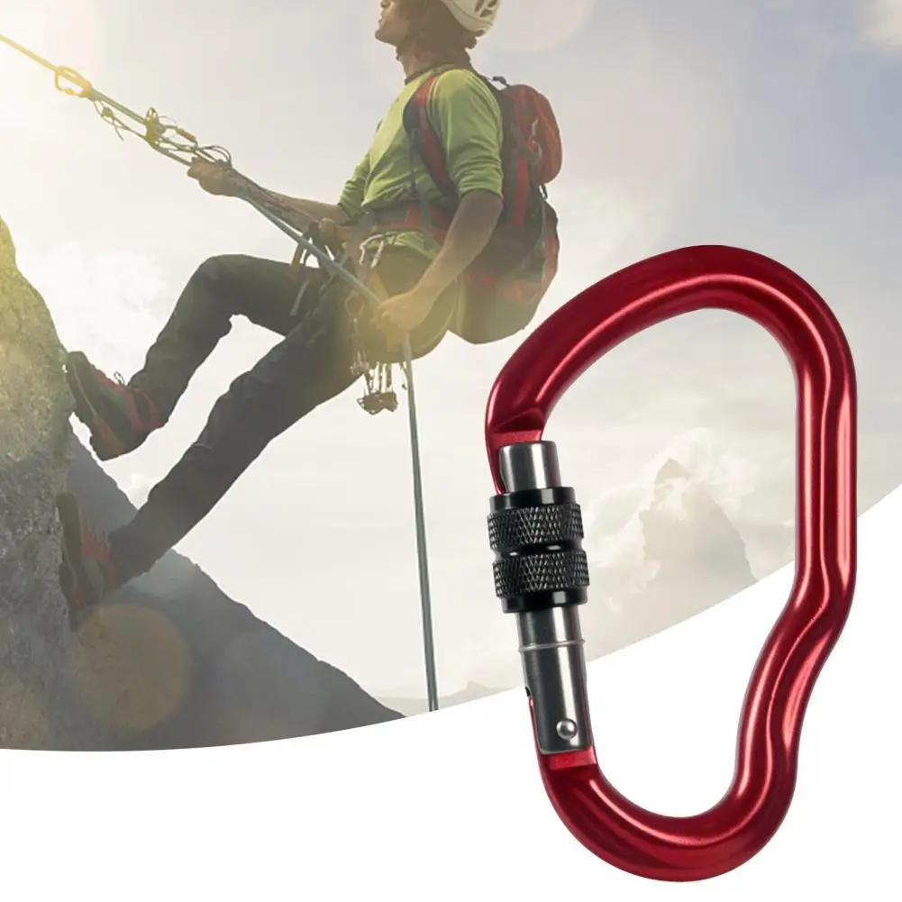 

Non-slip Climbing Carabiner Irregular Shape Heavy Duty Professional Durable Climbing Buckle Lock for Mountaineering