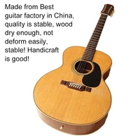 natural color acoustic guitar 41 inch solid spruce wood top high gloss finish 12 strings folk guitar flame maple backside