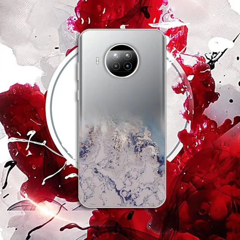

Colorful marble pattern Phone Case Transparent for Xiaomi Redmi note 10 t 8 9 pro lite 11