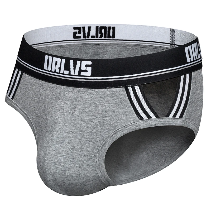 

ORLVS Brand sexy gay briefs men underwear male panties cueca tanga breathable kincker for men jockstrap quick dry gay bikini