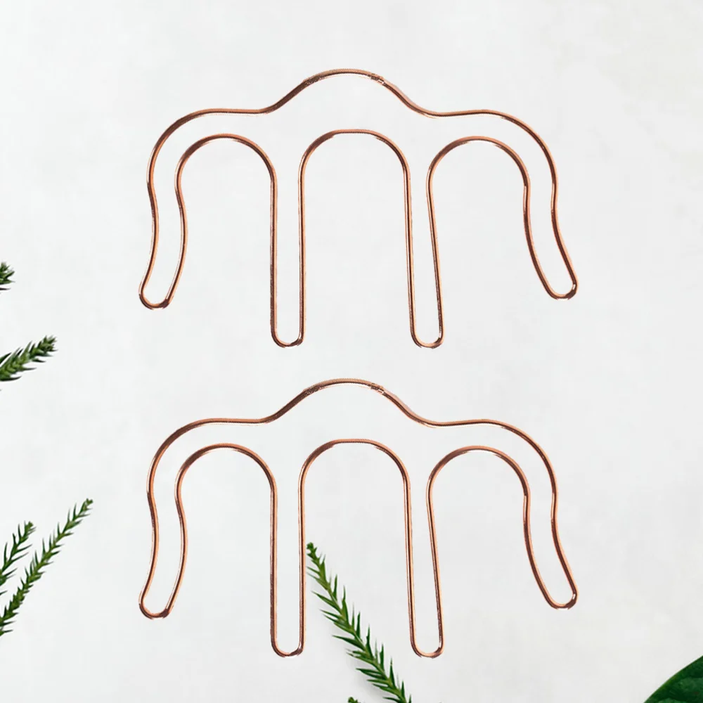 2 шт. стильные металлические зажимы обычные пустотелые закладки | Канцтовары для