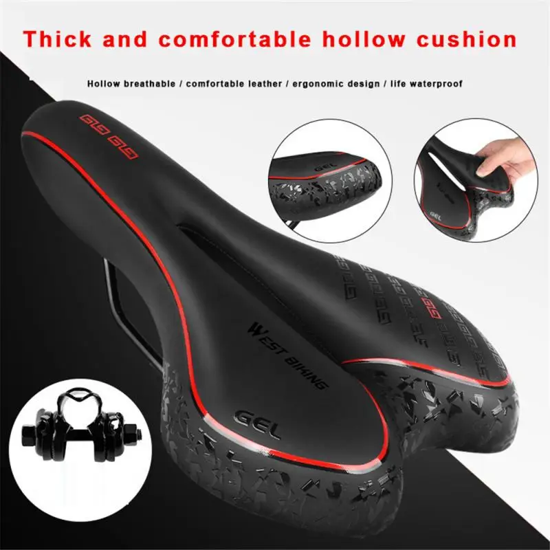 

WEST BIKING Подушка на сиденье велосипеда, дышащая силиконовая Удобная подушка на сиденье горного шоссейного велосипеда, Велосипедное оборудов...