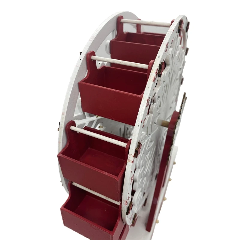 

Creative Christmas Wooden Advent Calendar with Drawers As Candy Boxes to Put Chocolate Sweets Gift Holiday Decoration