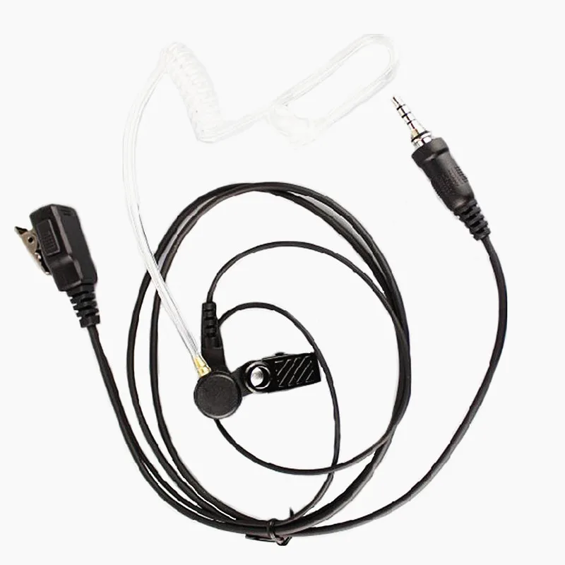 Гарнитура ФБР Динамик скрытая Акустическая трубка PTT Микрофон для радио Yaesu Vertex