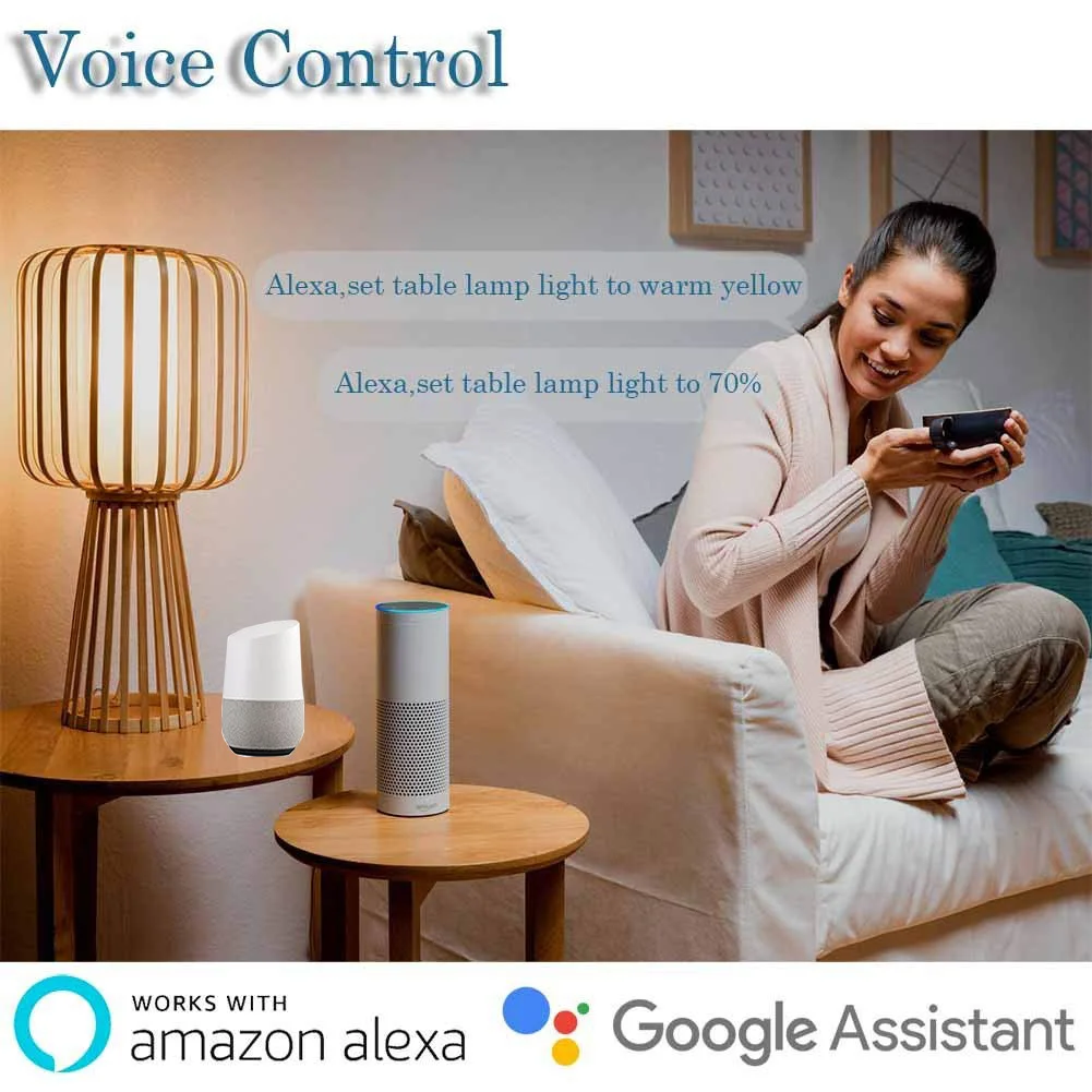 

E27 LED Bulb RGB Smart Bulb Zigbee Color Dimmable Smart Lamp 10W RGB Smart Voice Control Bulb Work With Google Tuya APP