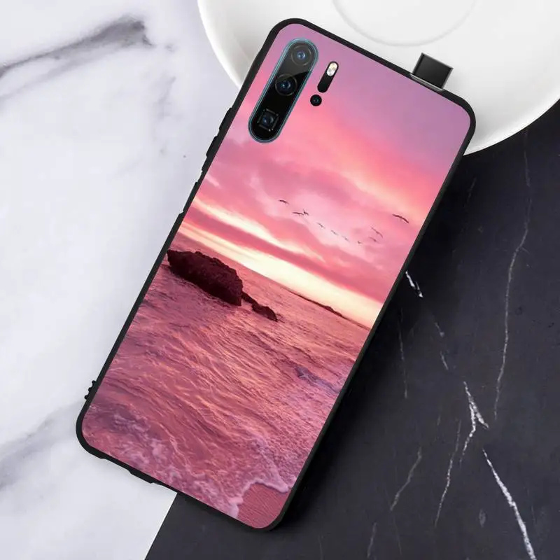 

Pink love clouds starry sky Phone Case For Huawei honor Mate P 10 20 30 40 Pro 10i 9 10 20 8 x Lite