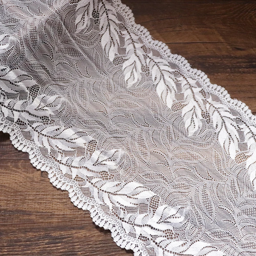 Эластичная кружевная отделка с листьями 2 ярда 21 см