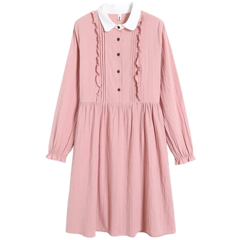 Выпускник в стиле Харадзюку стиль весна осень женское Повседневное платье с