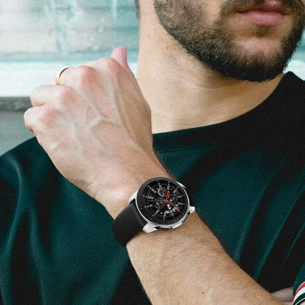 20 мм/22 мм Huawei watch GT 2/2e/pro ремешок для Samsung Gear S3/S2/спортивный силиконовый браслет Galaxy