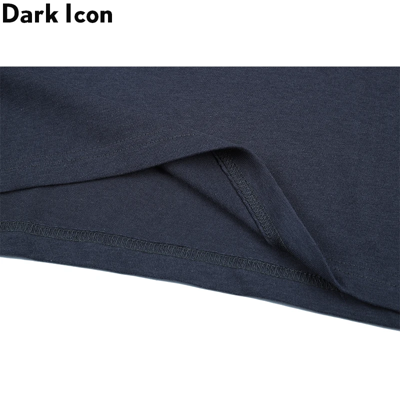 Футболка мужская с надписью и сердцем Dark Icon уличная одежда Минималистичная