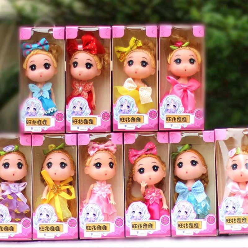 

Игрушечные фигурки 12 см, кукла принцессы, 10 моделей в случайном порядке, мини-кукла, брелок, модель игрушки для девочек